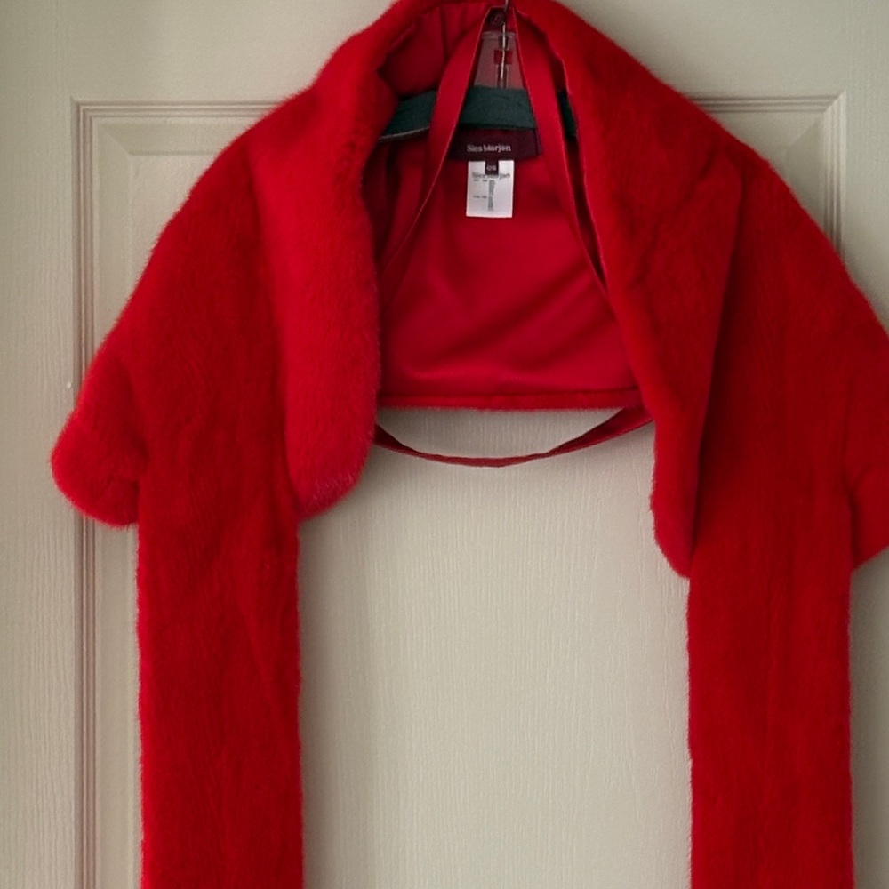 Sies Marjan Vibrant Red Silk-Lined Piece